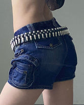 Utility-Jeansshorts